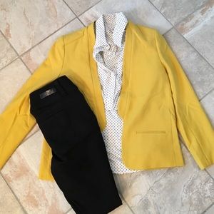 Size 10 Mustard Yellow French Connection Blazer
