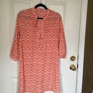 Gap orange print dress