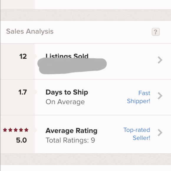 Closet stats! Quick shipping! 5 star rating 😊