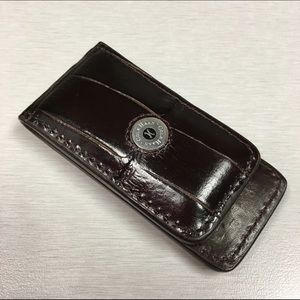 Cole Haan Croc-Embossed Ellsworth II Money Clip