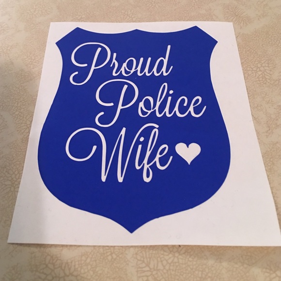 Police Wife Decal