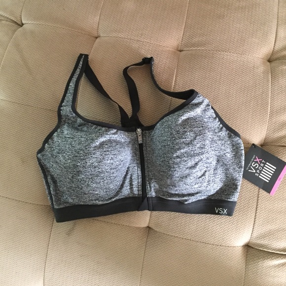 Gray VS sports bra