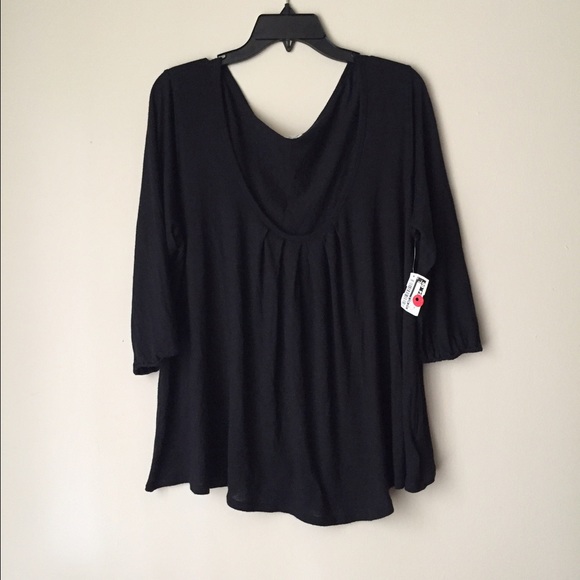 Plain Black Fashion Top