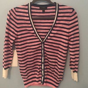 J.crew striped cardigan