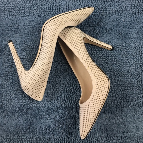 Club Monaco studded nude heels - Picture 2 of 4