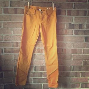 Mustard colored jeans