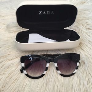 Zara Black and White Sunglasses