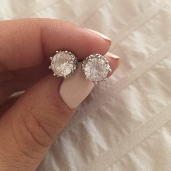 Juicy Couture crown stud earrings