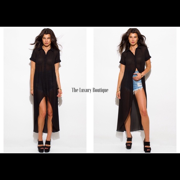 Chiffon Tunic Shirt Dress💋