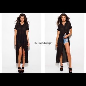 Chiffon Tunic Shirt Dress💋