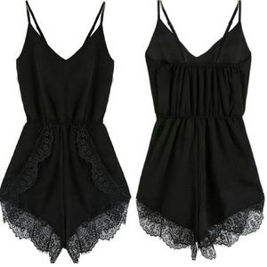 NWT: Lace Chiffon Romper