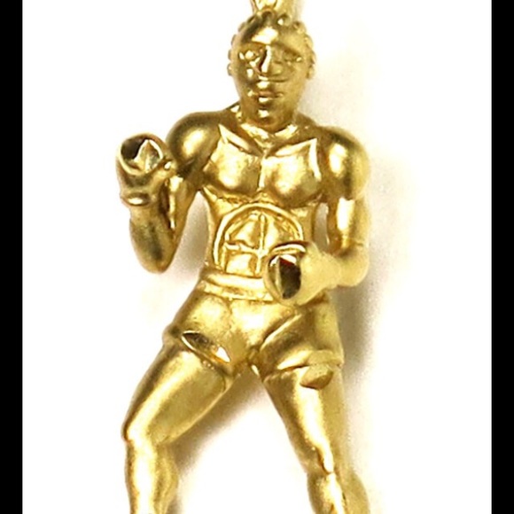 14k Yellow Gold Boxing Charm