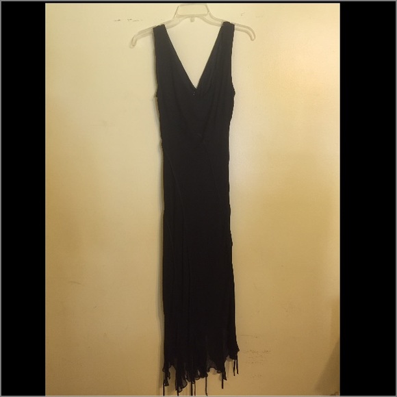 100% silk black gown from nordstroms