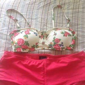 Floral Bathing Suit w/ Bottoms