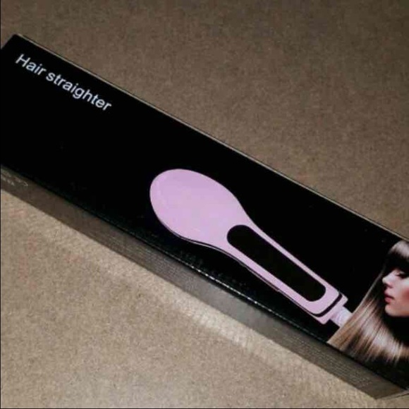 Hair brush straighter