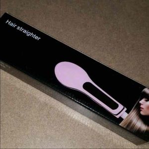 Hair brush straighter