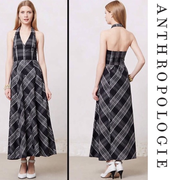 Anthropologie Dresses & Skirts - ANTHRO plaid maxi dress, like new