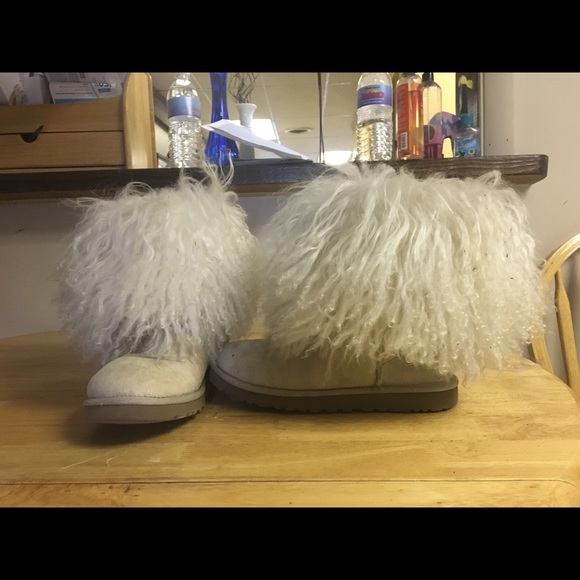 Short Mongolian sheep Ugg cuff boots