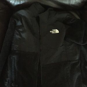 Black north face girls large