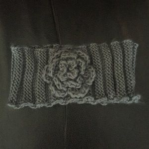 Cute winter dark grey headband