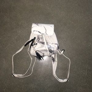 Target marble backpack with keychain