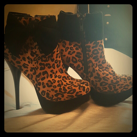 Animal print stilettos