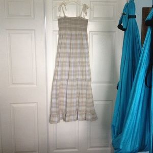 ✌🏼️GREEN AND BLUE PLAID MAXI DRESS 💙