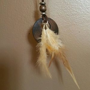 Suede 19" brown necklace