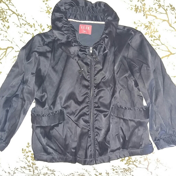 Black satin jacket