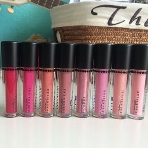 8 MAC lipglosses