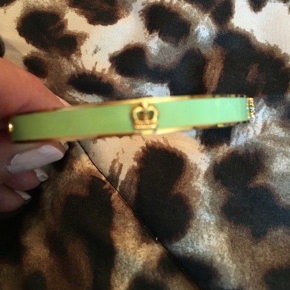 Juicy Couture mint green crown bangle