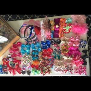 👑Girl Hair Bows And headbands Lot 🌺🎀