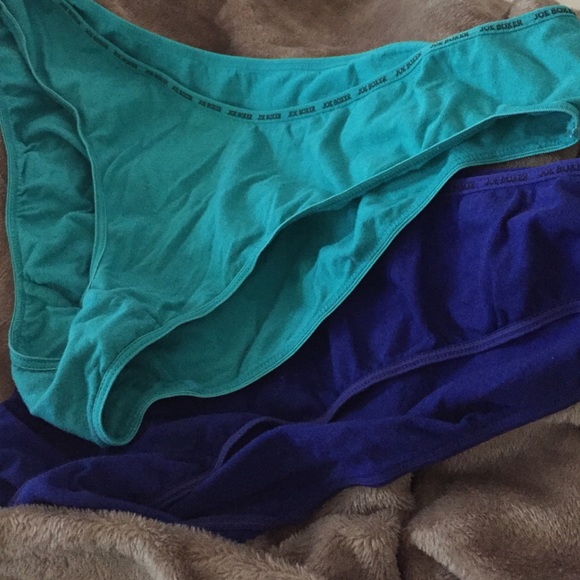 Two pairs of Joe Boxer panties.
