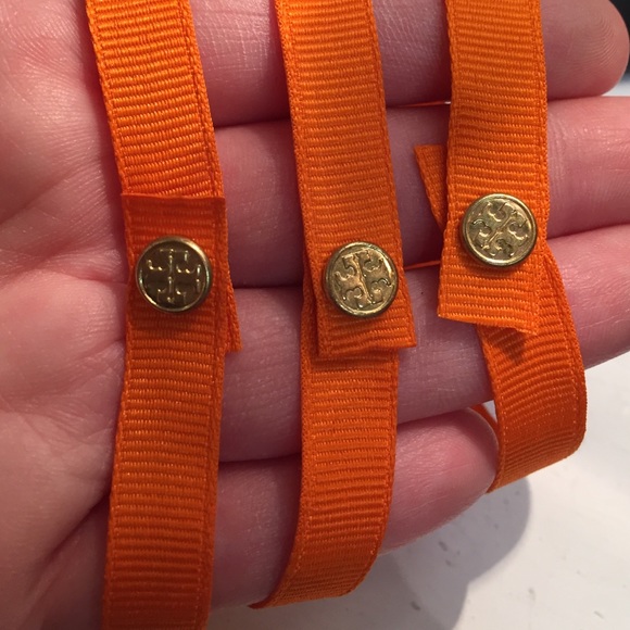 ❤️ 3 Tory Burch Ribbon Snaps ❤️