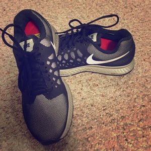Nike running shoes! Worn once!!