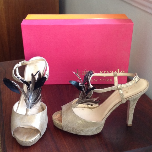 Kate Spade Reanna t-strap platform sandals 7