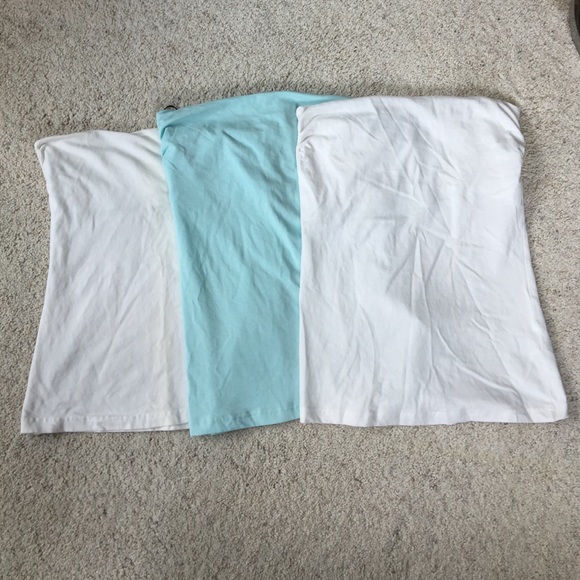 *BUNDLE* 3 H&M tube tops with built in bras size s