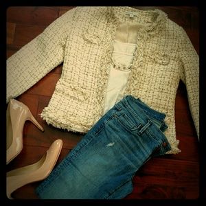 Gorgeous cream and gold jacket