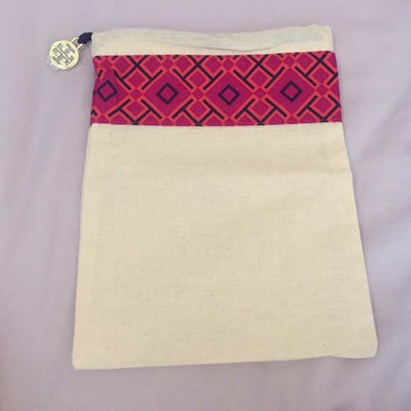 Tory burch drawstring jewelry bag