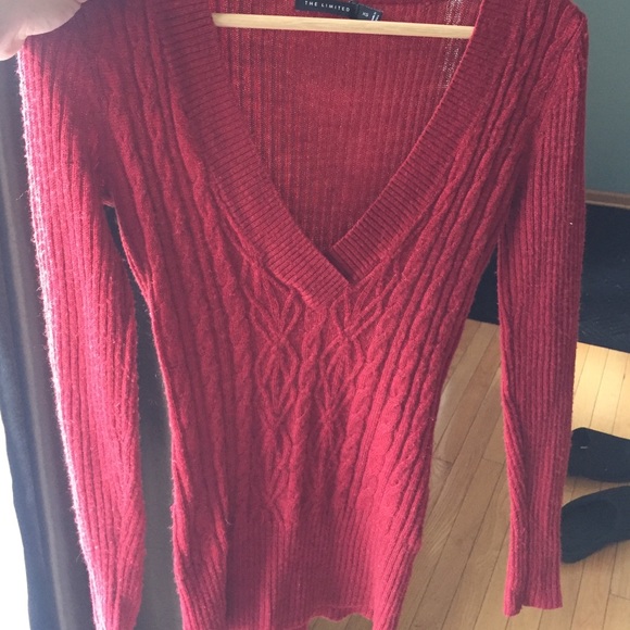 The perfect Deep plunge V Neck sweater top.