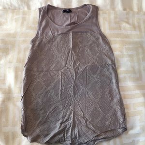 Snakeskin grey tank