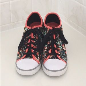 Floral Print Sneaker Wedges