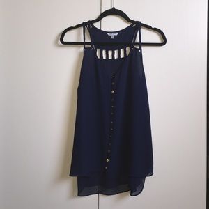 Navy blue tank