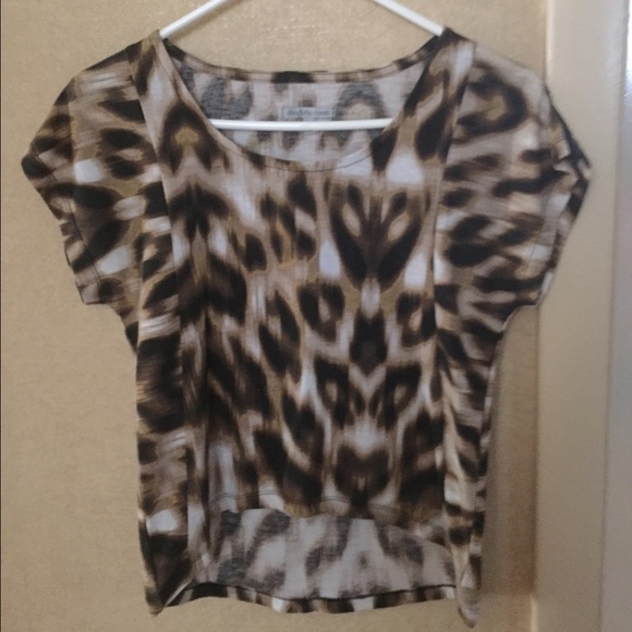 Charlotte Russe Leopard Print Top