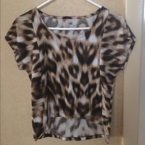 Charlotte Russe Leopard Print Top