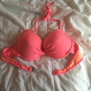 Pink push up Bikini top
