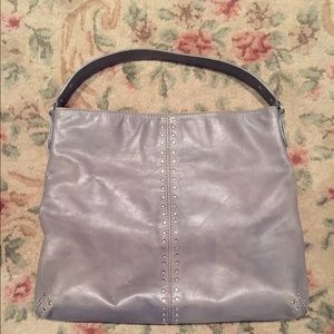 🎉Lowest price!Large gray leather Michael Kors bag