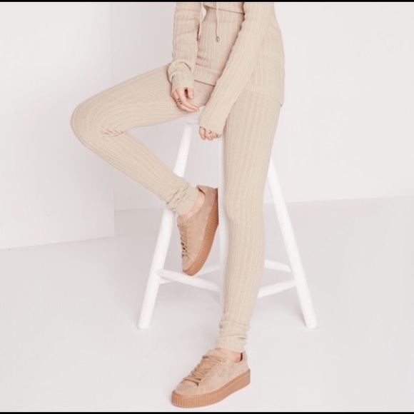 Nude Knitted Leggings