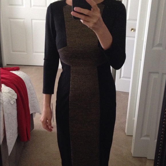 Antonio Melani black and gold dress