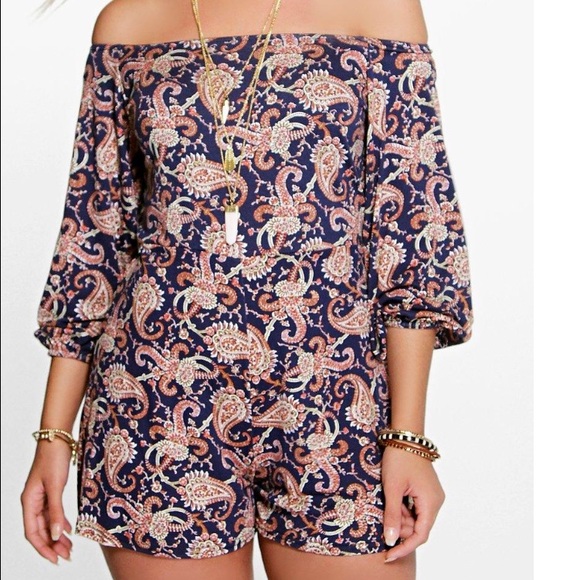 Off the shoulder romper